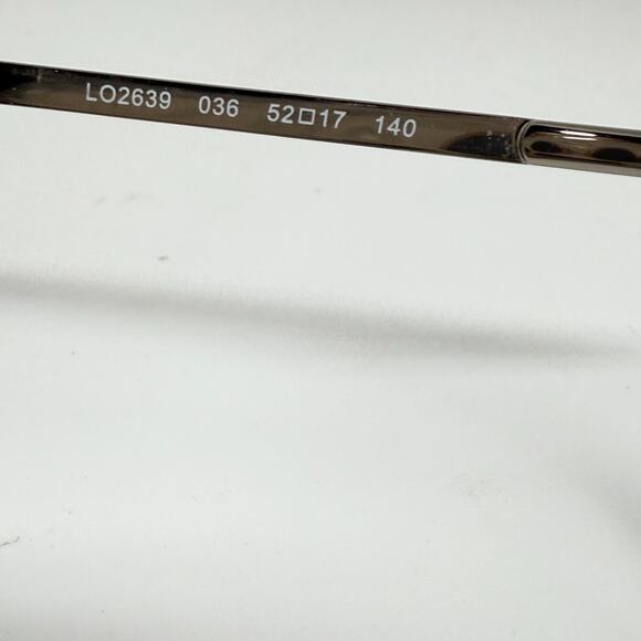 Longchamp Eyeglasses Frames LO2639 036 Clear Gray Horn Gold 52-17-140 H18142 - Picture 5 of 7